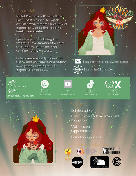 Lore The Mama Owl Media Kit