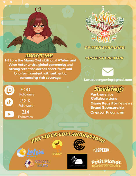 Lore The Mama Owl Media Kit Lore The Mama Owl Media Kit